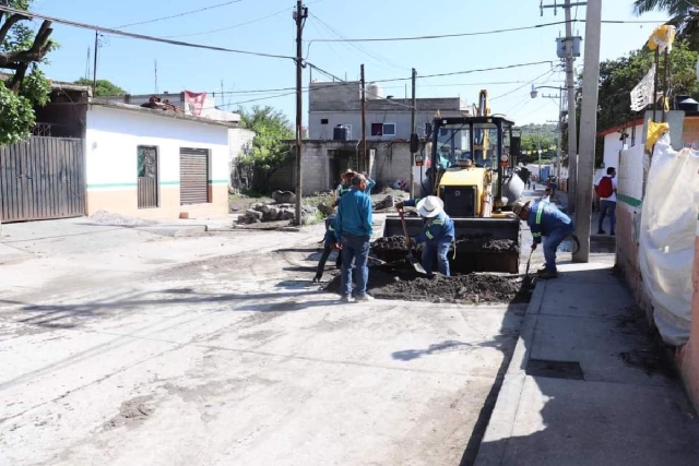 Hubo quienes no atendieron la solicitud previa de retirar material para construcción o escombro, por lo que la brigada del municipio se encargó de hacerlo.