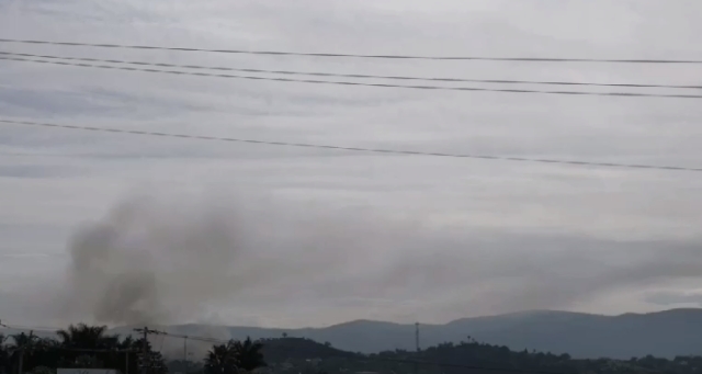 Continúa incendio en una mina de Tezoyuca, en Emiliano Zapata