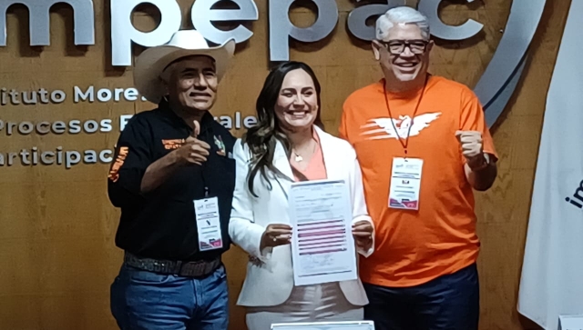 Se registra Jessica Ortega de la Cruz ante Impepac como candidata a gobernadora por MC