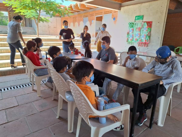 El taller se efectuó con la intención de que los niños tengan herramientas para desarrollar sus talentos.