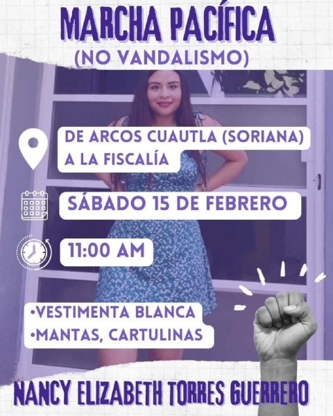 Convocan a marcha en Cuautla por desaparición de una mujer