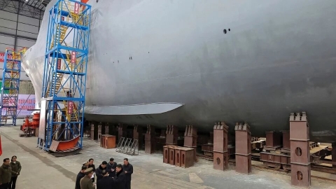 Corea del Norte presenta su submarino de propulsión nuclear en construcción