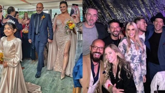 María José celebra boda de porcelana; renueva votos con Mauricio García