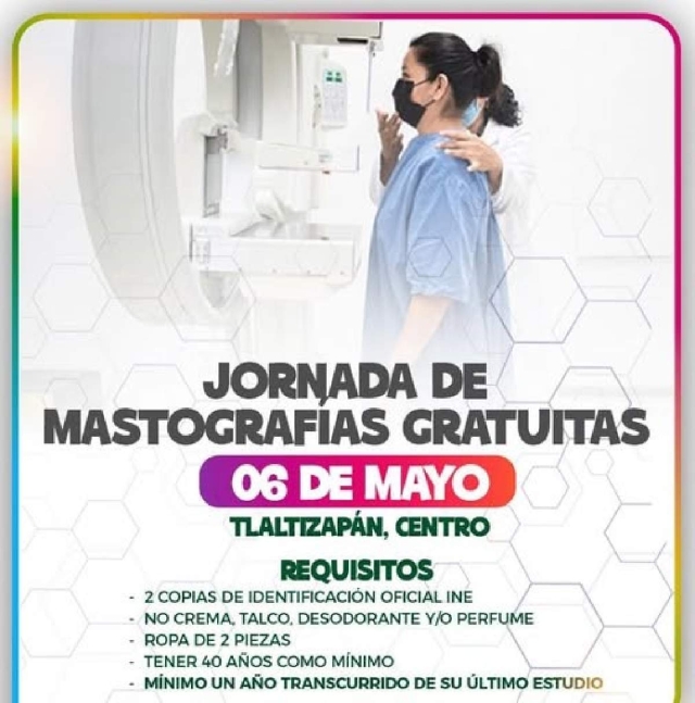  La campa&ntilde;a es gratuita para mujeres de 40 a&ntilde;os o m&aacute;s, a las que se invita a participar.