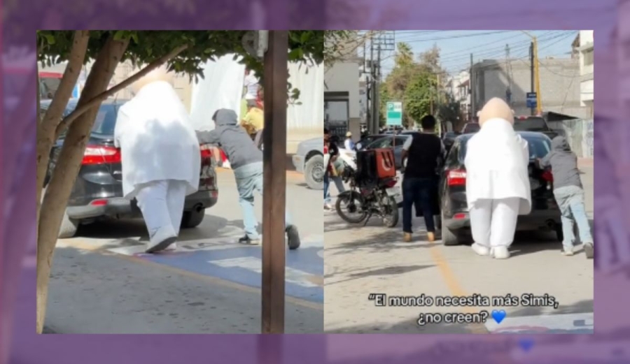 ¡En todos lados menos en la farmacia! Dr. Simi auxilia a un auto y se hace viral