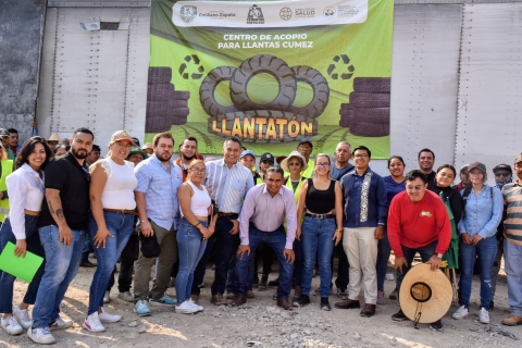 Inicia Gobierno de Emiliano Zapata campaña &#039;Llantatón&#039; para recolección de llantas en desuso