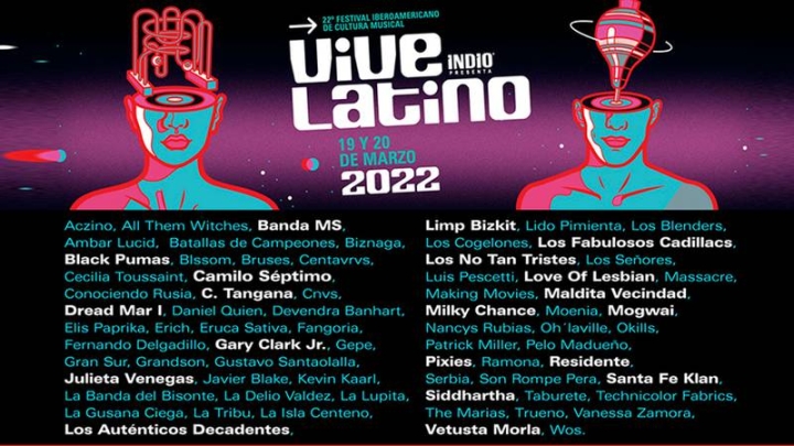 Así será la cartelera del Vive Latino 2022