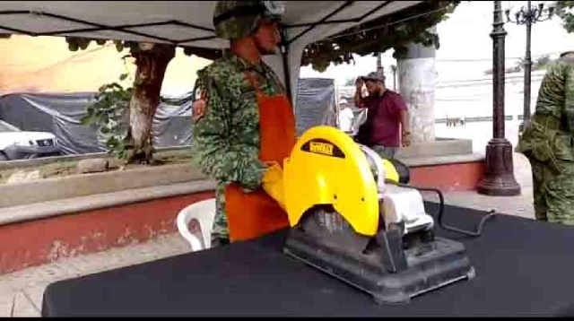 El módulo recibirá las armas hasta el viernes.