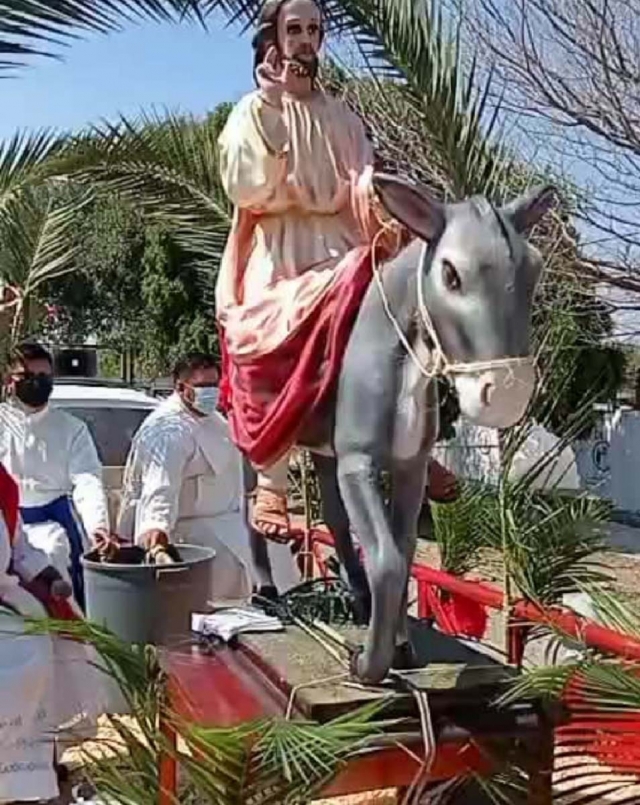 Hubo una procesión en Mazatepec.