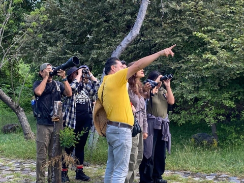 Fomentan observación de aves migratorias en zona arqueológica de Chalcatzingo