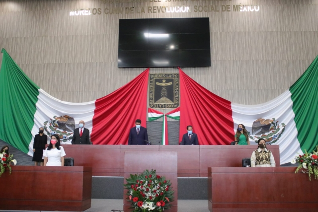 Resolver diferencias para engrandecer a México y Morelos, pide diputado Francisco Sánchez al conmemorar el Día de los Símbolos Nacionales