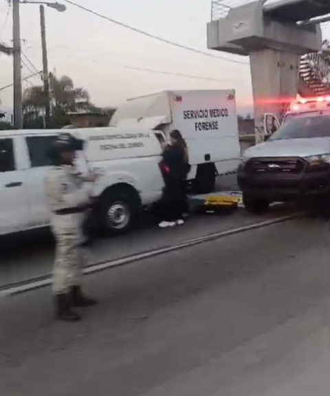 Elementos de diversas corporaciones de seguridad resguardaron la zona.
