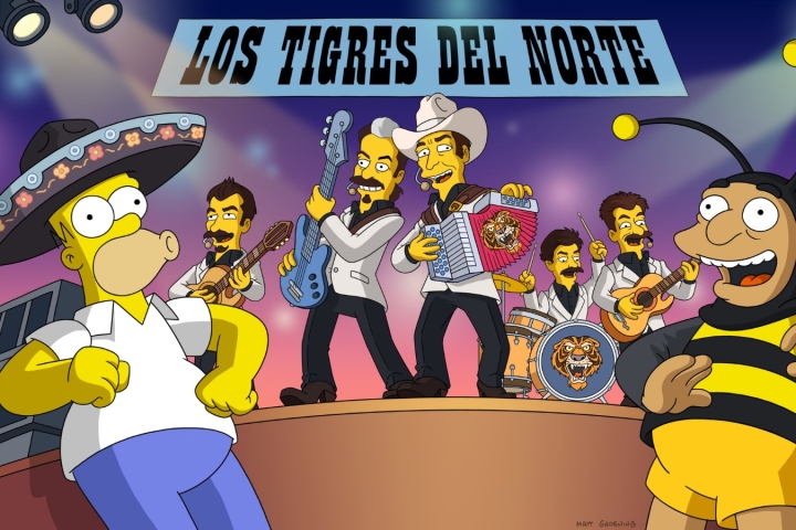 Los Tigres del Norte llegan oficialmente al universo de Los Simpson con un episodio especial