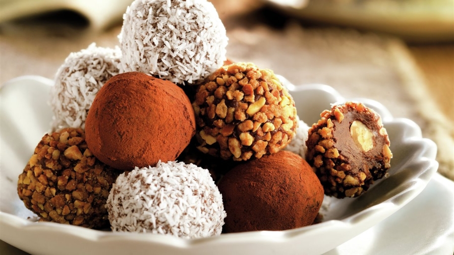 Trufas de chocolate con nuez: un postre rápido y delicioso sin horno
