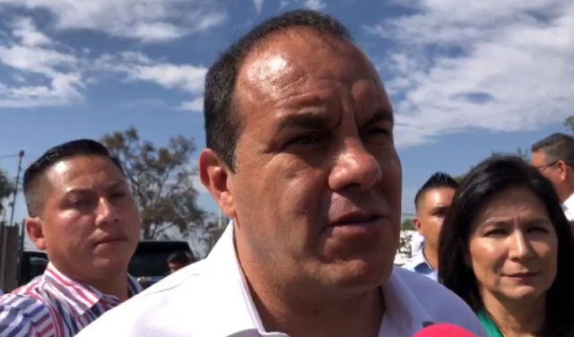 El gobernador Cuauhtémoc Blanco Bravo. 