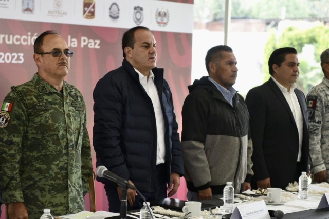 Encabeza el gobernador Cuauhtémoc Blanco reunión de la Mesa de Coordinación Estatal para la Construcción de la Paz