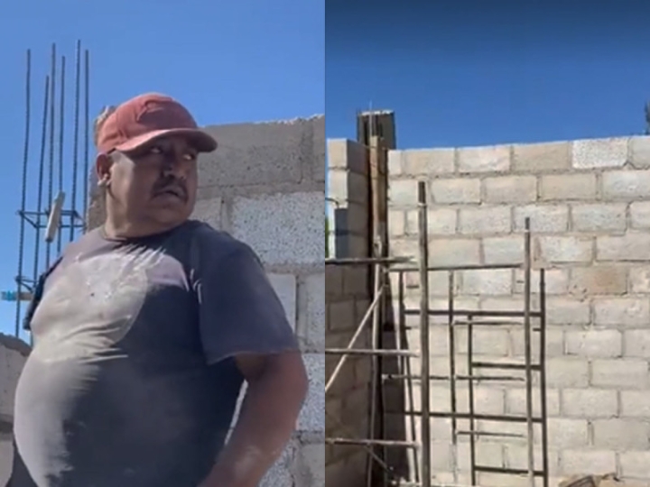 &#039;Ya la caga...&#039;: Albañiles construyen habitación y olvidan espacio para la puerta