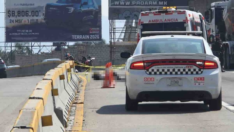 La joven qued&oacute; sin vida en el carril de alta velocidad.
