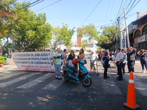 Manifestaciones en avenida Morelos