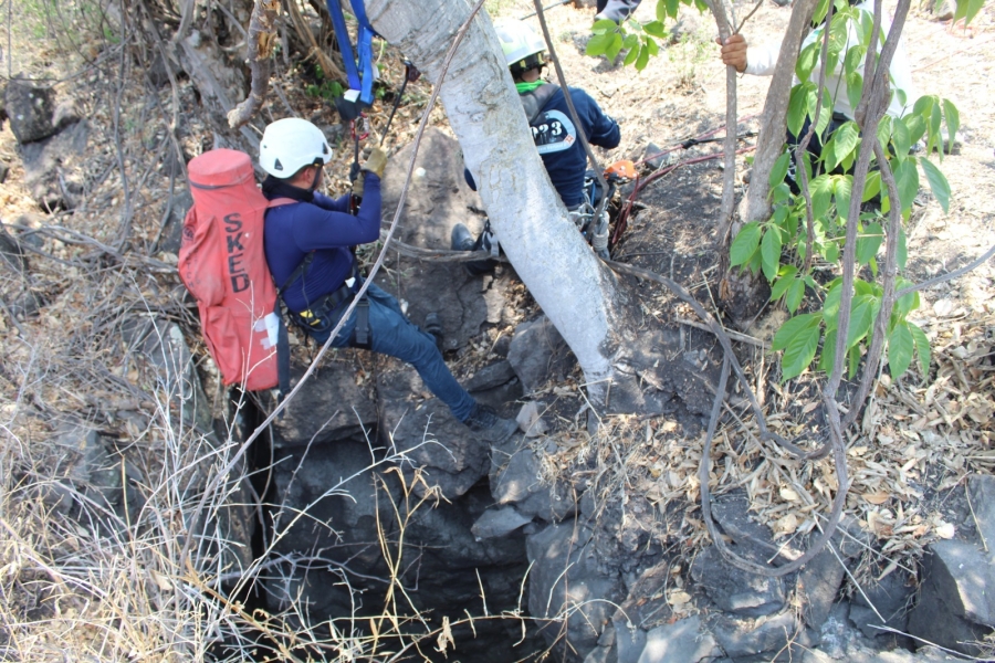 Localizan comisiones de búsqueda de personas restos humanos en límites de Coatlán del Río