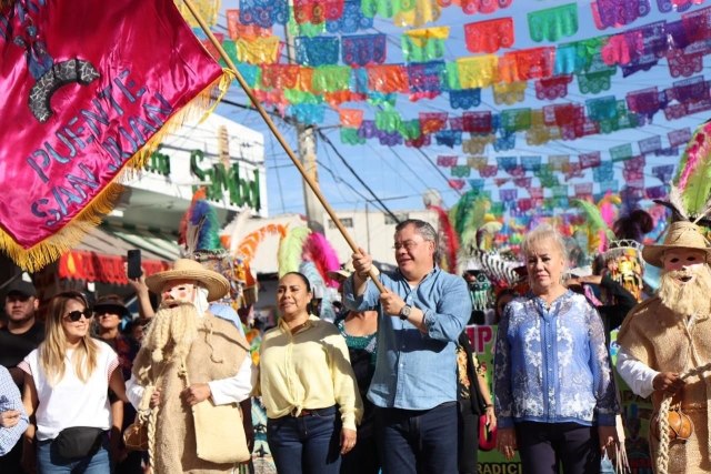 Alcalde Rafael Reyes encabeza tradicional encuentro de comparsas del &#039;Carnaval de Jiutepec 2024&#039;