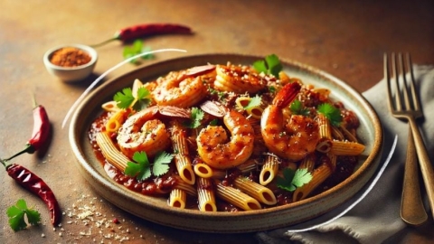 Pasta con camarones al guajillo: receta fácil y deliciosa para Cuaresma