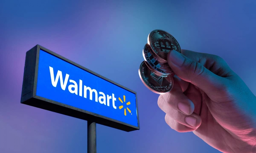 Walmart aclara que no aceptará criptomonedas.