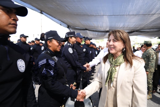 Consolida Morelos fortalecimiento de la seguridad con segunda graduación de nuevos policías: Margarita González Saravia