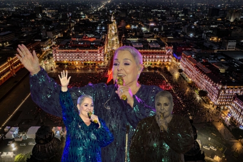 Lupita D’Alessio emociona con su voz y corazón en el Zócalo capitalino por el Día de las Madres