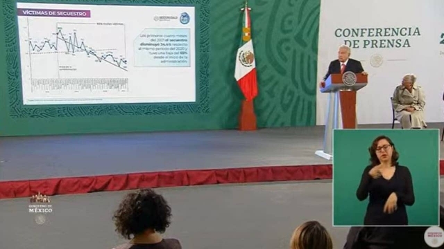 AMLO presenta informe sobre seguridad.