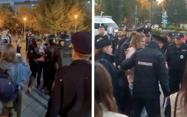 Reportan al menos cien detenidos en protestas en Rusia contra la movilización anunciada por Putin