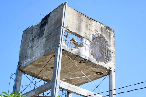 El tanque ya representaba un riesgo ante la posibilidad de que pudiera colapsar.