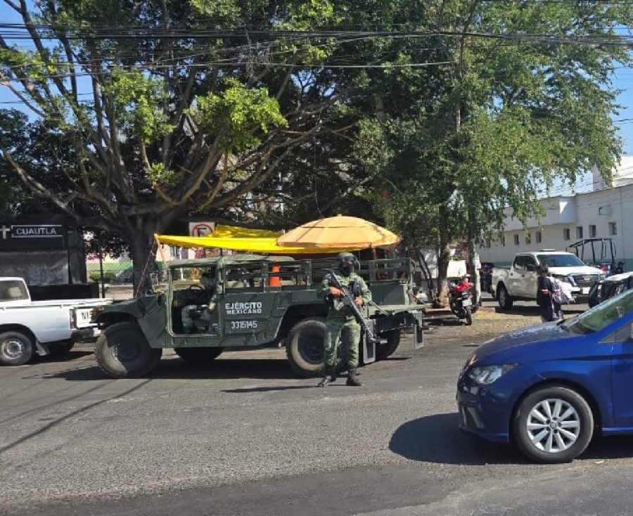  Militares resguardaron la zona.