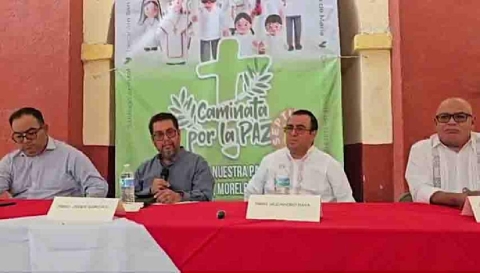 Representantes de la Diócesis de Cuernavaca dieron detalles de la caminata, a realizarse el sábado entrante.