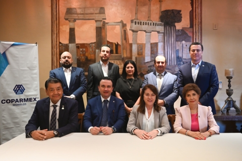 Unen esfuerzos Margarita González Saravia y Coparmex a favor del desarrollo económico y social de Morelos