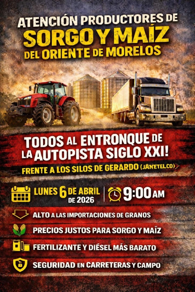 Productores del oriente se suman a paro agr&iacute;cola y transportista