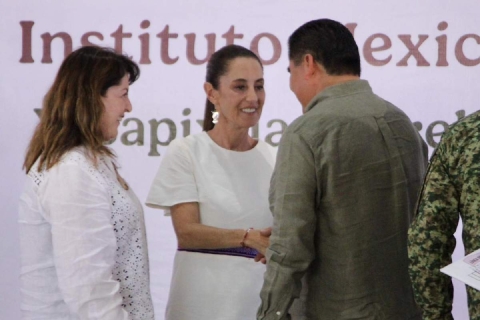 Alcalde de Yecapixtla recibe a Claudia Sheinbaum