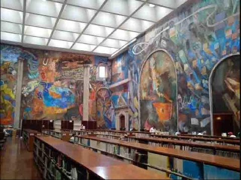 Vlady en su taller de Cuernavaca.