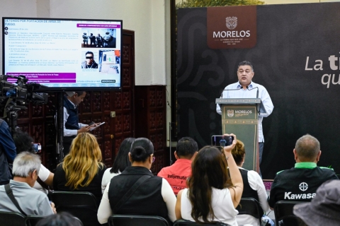 Integrantes de la Mesa de Coordinación Estatal dan a conocer detenciones relevantes en zona sur, oriente y metropolitana