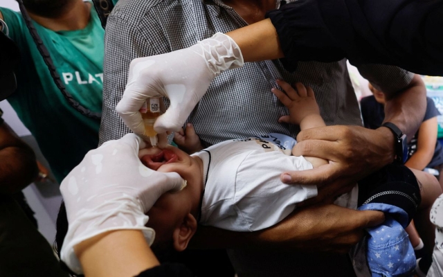 OMS destaca &#039;éxito masivo&#039; en campaña de vacunación contra polio en Gaza