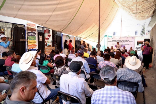 Entrega Ceagua modernización del sistema de agua potable en Tepalcingo