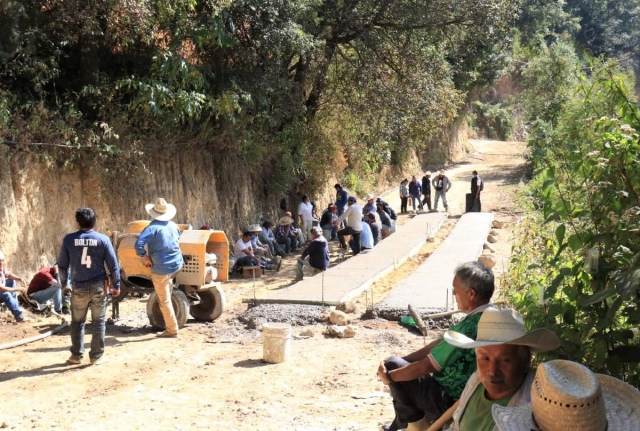 Para este año se esperan más obras en el municipio indígena de Hueyapan.