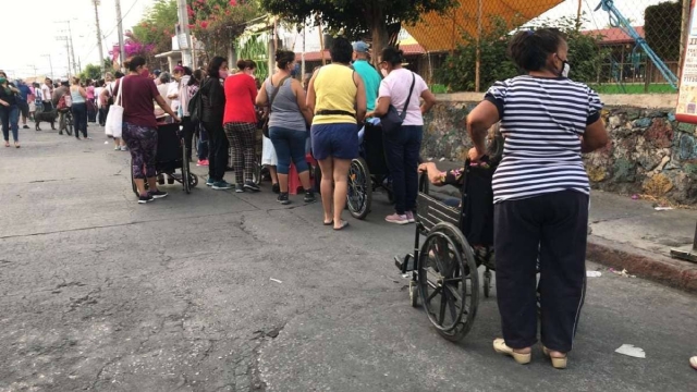 Las vacunas destinadas a la segunda dosis en Jiutepec se acabaron por la llegada masiva a los centros de aplicación. El lunes continuará la atención en ese municipio.