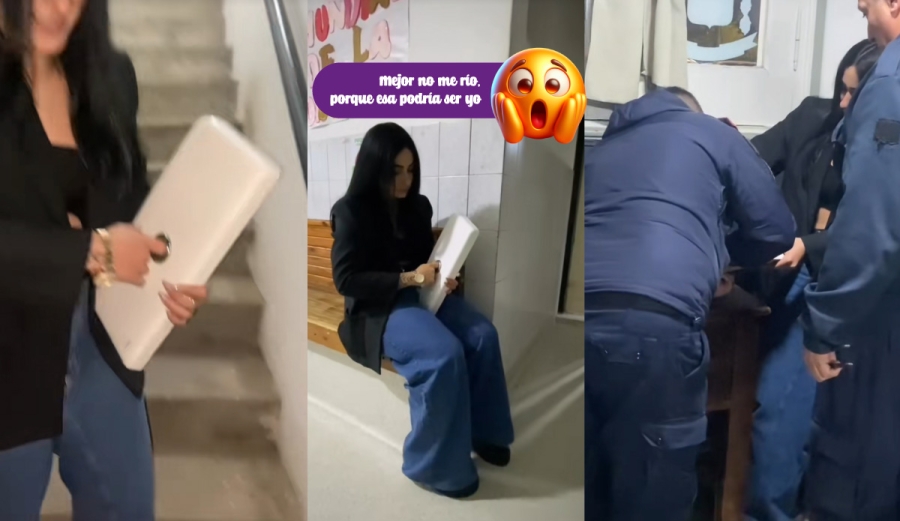 Cuando el baño te atrapa: acabó en el hospital (con todo y tapa)