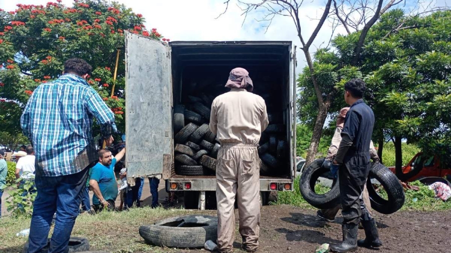 Las llantas serán reutilizadas de manera sustentable.