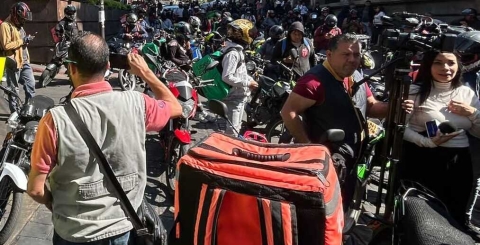 Trabajadores de plataformas digitales se manifestarán con bloqueo, este lunes
