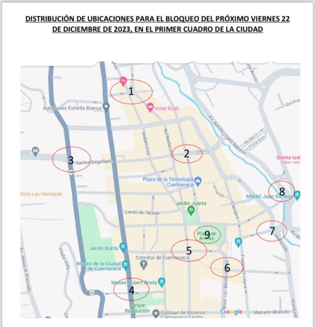 Elabora SITAUAEM logística del bloqueo anunciado en Cuernavaca