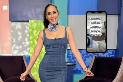 Cynthia Urías es hospitalizada de emergencia, pero ya se encuentra estable