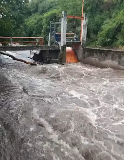 Presa de El Rodeo alcanza 85% de su capacidad