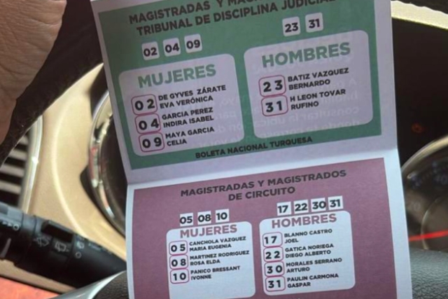 Elección judicial: Difunden ‘acordeones’ para votar el 1 de junio